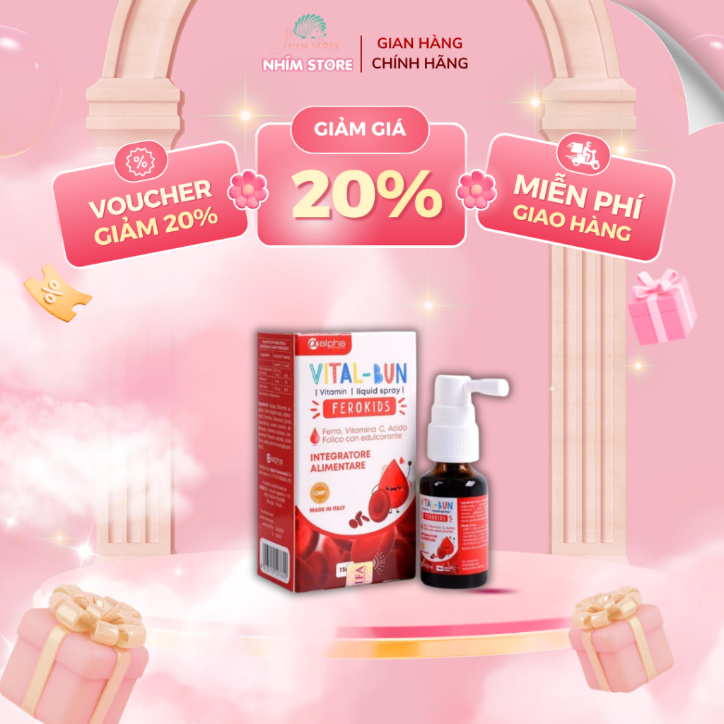 Sắt Vital-Bun Ferokids Giải Pháp Tối Ưu Phòng Ngừa Thiếu Máu Do Thiếu Sắt Cho Trẻ Từ 0 Tháng Tuổi