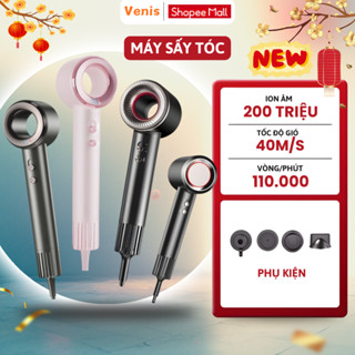[THẺ TRÚNG THƯỞNG] Máy Sấy Tóc 2 Chiều Nóng Lạnh 1600W, 200 Triệu Ion Âm Dưỡng Tóc Cao Cấp