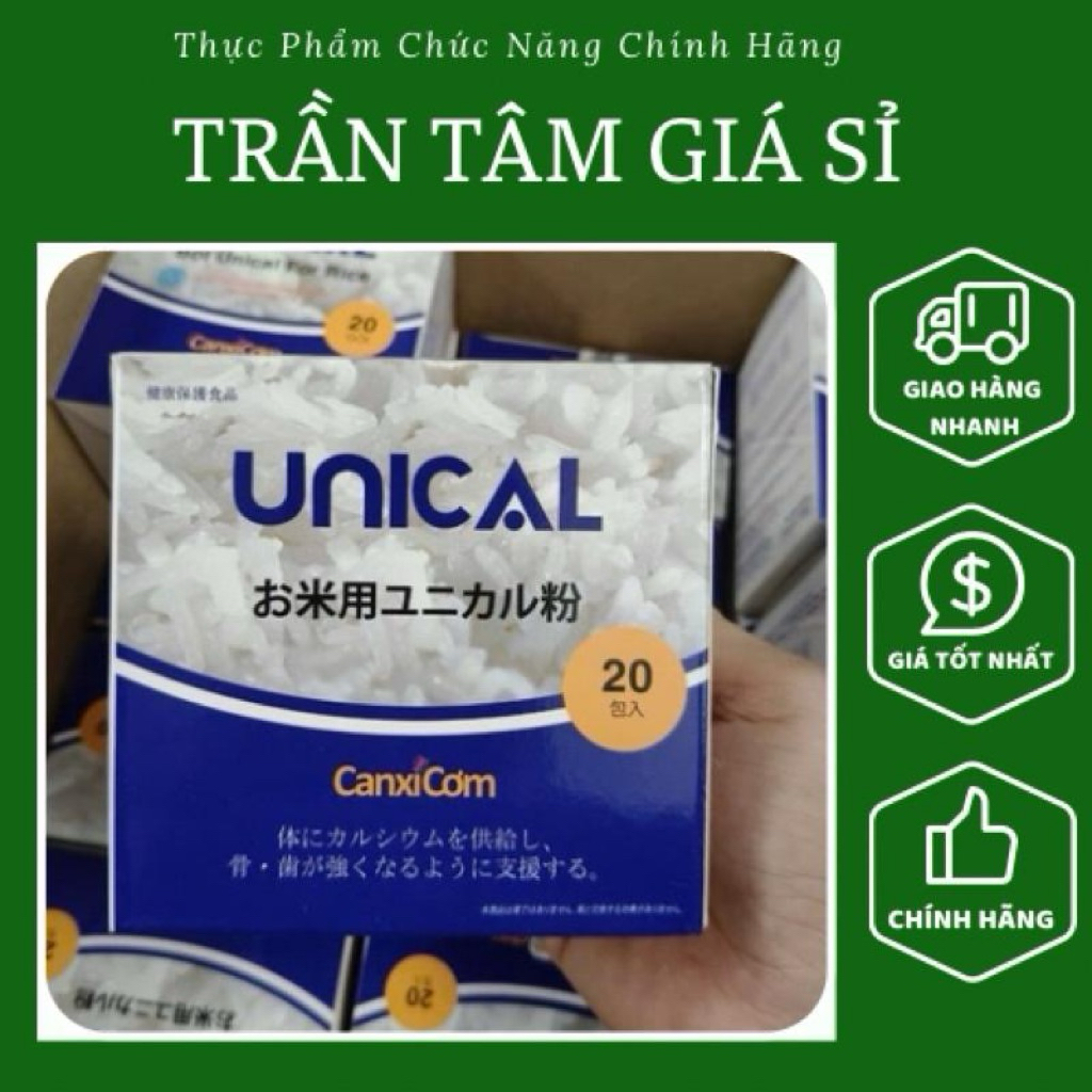 Canxi Cơm Unical Nhật Bản - Canxi hữu cơ - Hỗ trợ bổ sung canxi cho cơ thể
