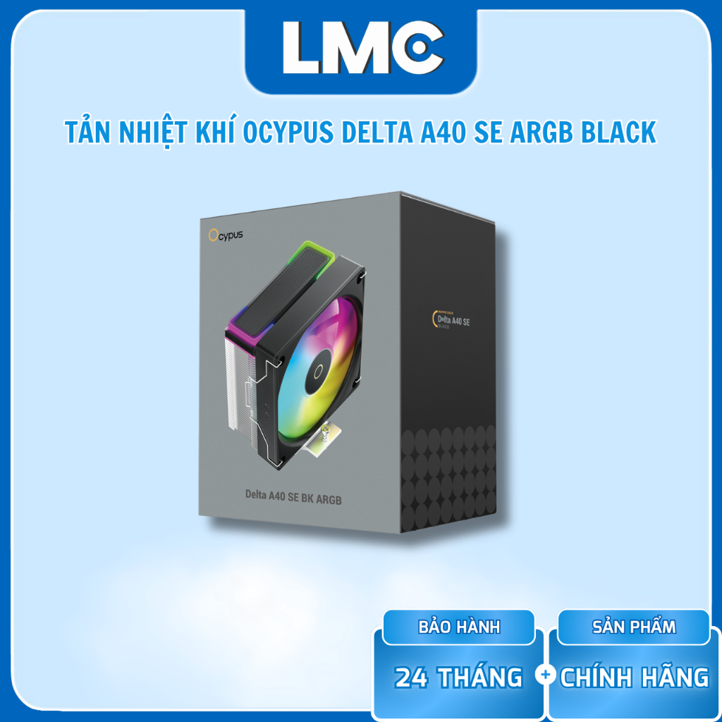 Tản nhiệt khí Ocypus Delta A40 SE ARGB Black ( TDP 190W )