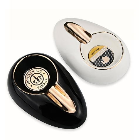 Gạt Tàn Cigar Sứ Cá Nhân 1 Rãnh - Khay Đựng Tàn Xì Gà Mini Mạ Vàng Sang Trọng, Quà Tặng Sếp