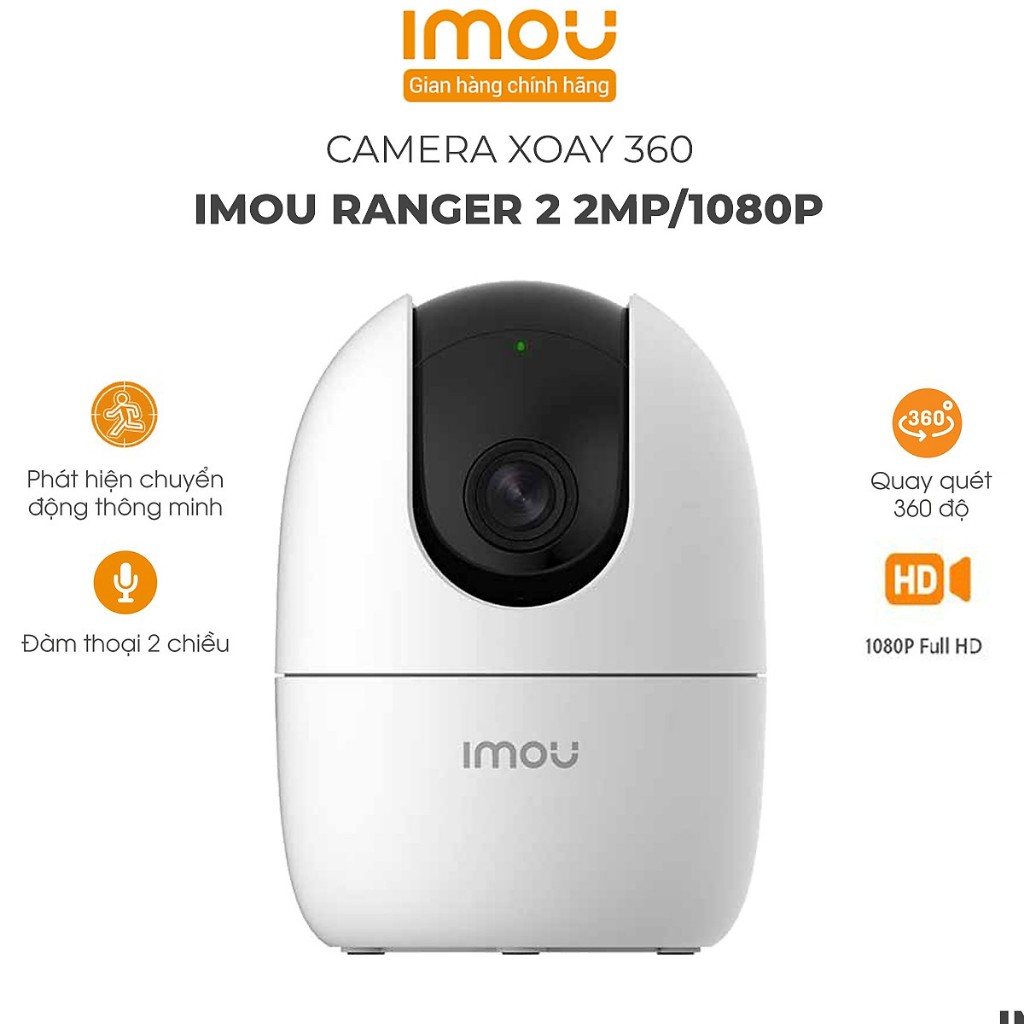 Camera wifi 2K 3K quay 360 độ Imou A32 A52 đàm thoại, báo động, hồng ngoại ban đêm, BH 2 năm