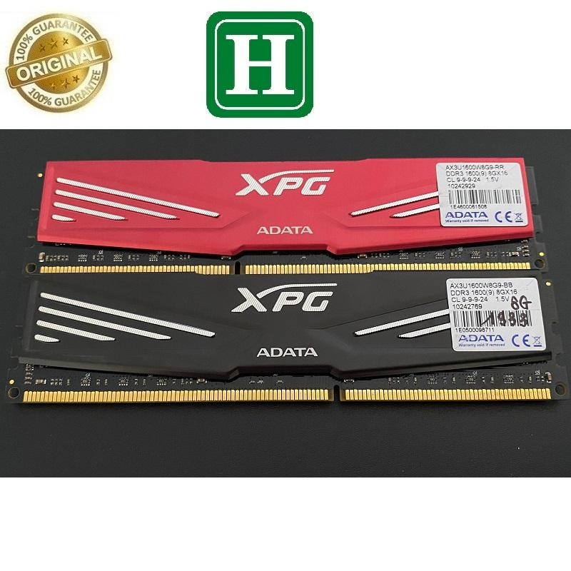 Ram Tản Nhiệt 4GB, 8GB DDR3 BUS 1333 overclock 1600, ram bộ hiệu XPG ADATA, bảo hành 6 tháng