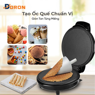 Máy khuôn làm bánh ốc quế cuộn chính hãng DORON