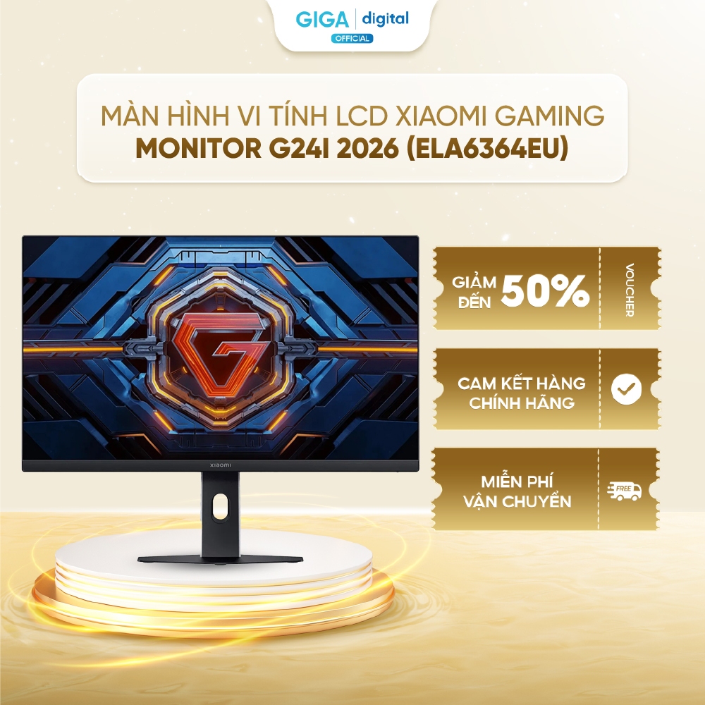 Màn hình máy tính Xiaomi Gaming G24i 2026 - Full HD - Tần số quét 200Hz - FreeSync Premium
