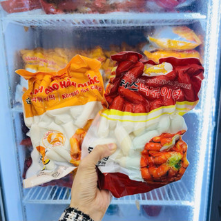 Bánh gạo tokbokki Hàn Quốc 500gr Ngon Mê ly, bánh gạo tokbokki nhân thường, nhân phô mai, bánh