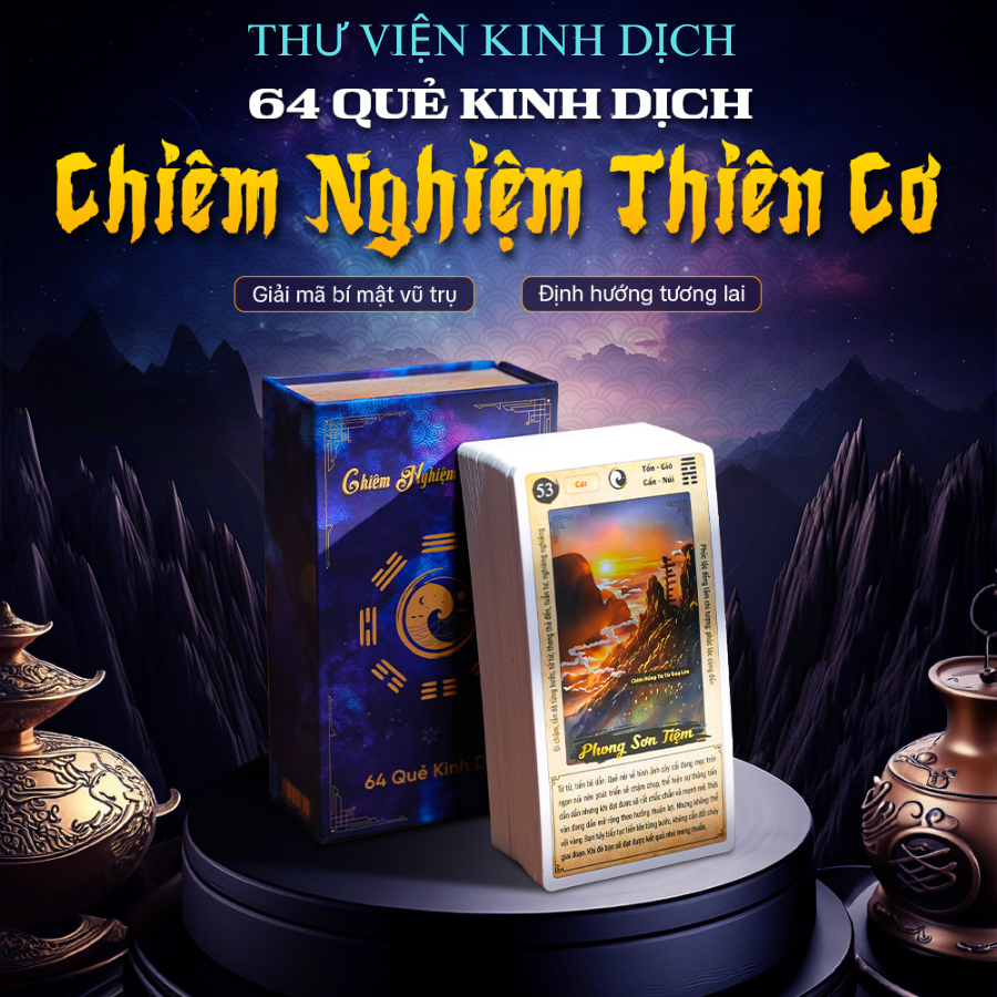 Bộ Bài Kinh Dịch - 64 Quẻ Chiêm Nghiệm Thiên Cơ - Gieo Quẻ - Phán đoán tương lai