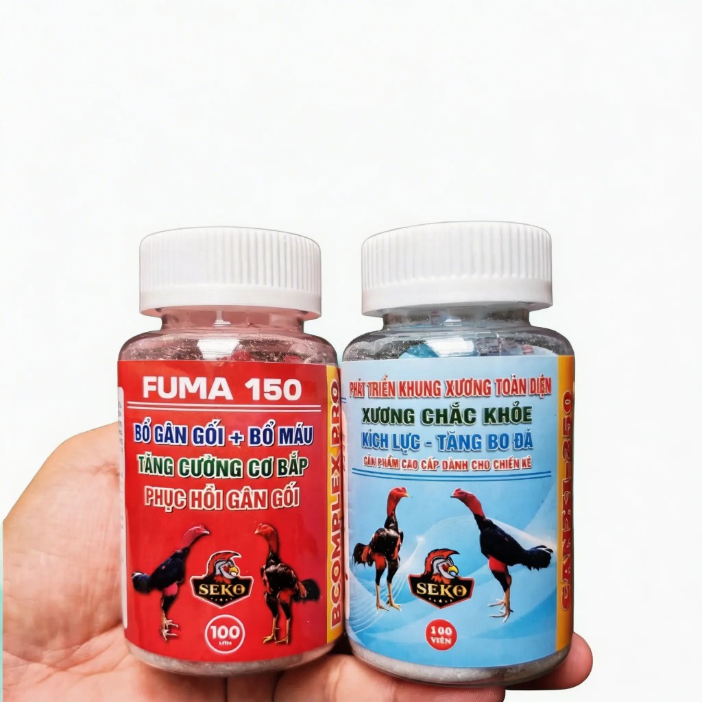 Combo SEKO Bổ gân xương tăng bo tăng gân gối kích lực lì đòn dùng cho gà chọi.