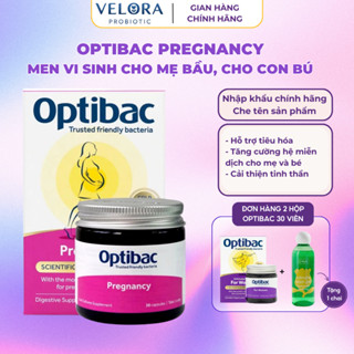 Viên men vi sinh cho mẹ bầu và sau sinh Optibac Pregnancy giúp cân bằng hệ vi sinh đường ruột, âm đạo