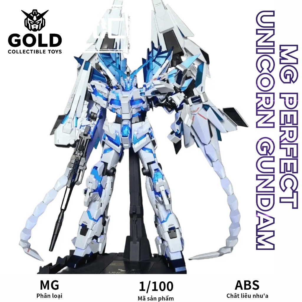 MG 1/100 Unicorn Gundam Perfectibility Daban – Mô Hình Lắp Ráp Gundam Hoàn Hảo, Kèm Decal & Phụ Kiện