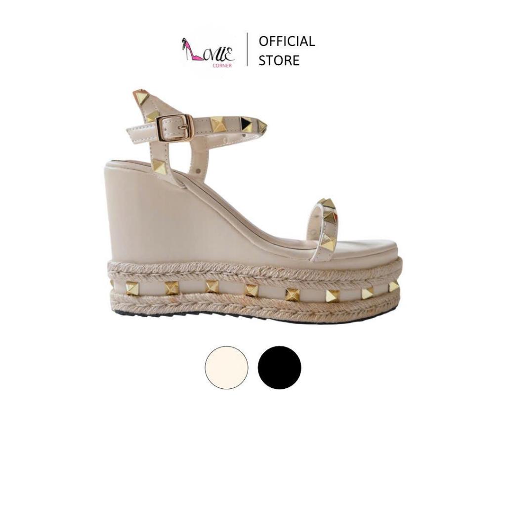 LOVIIECORNER - SANDAL NỮ XINH QUAI NGANG ĐÍNH ĐÁ - SANDAL NỮ XUỒNG PHỐI ÁO DÀI TẾT 11 PHÂN - S250903