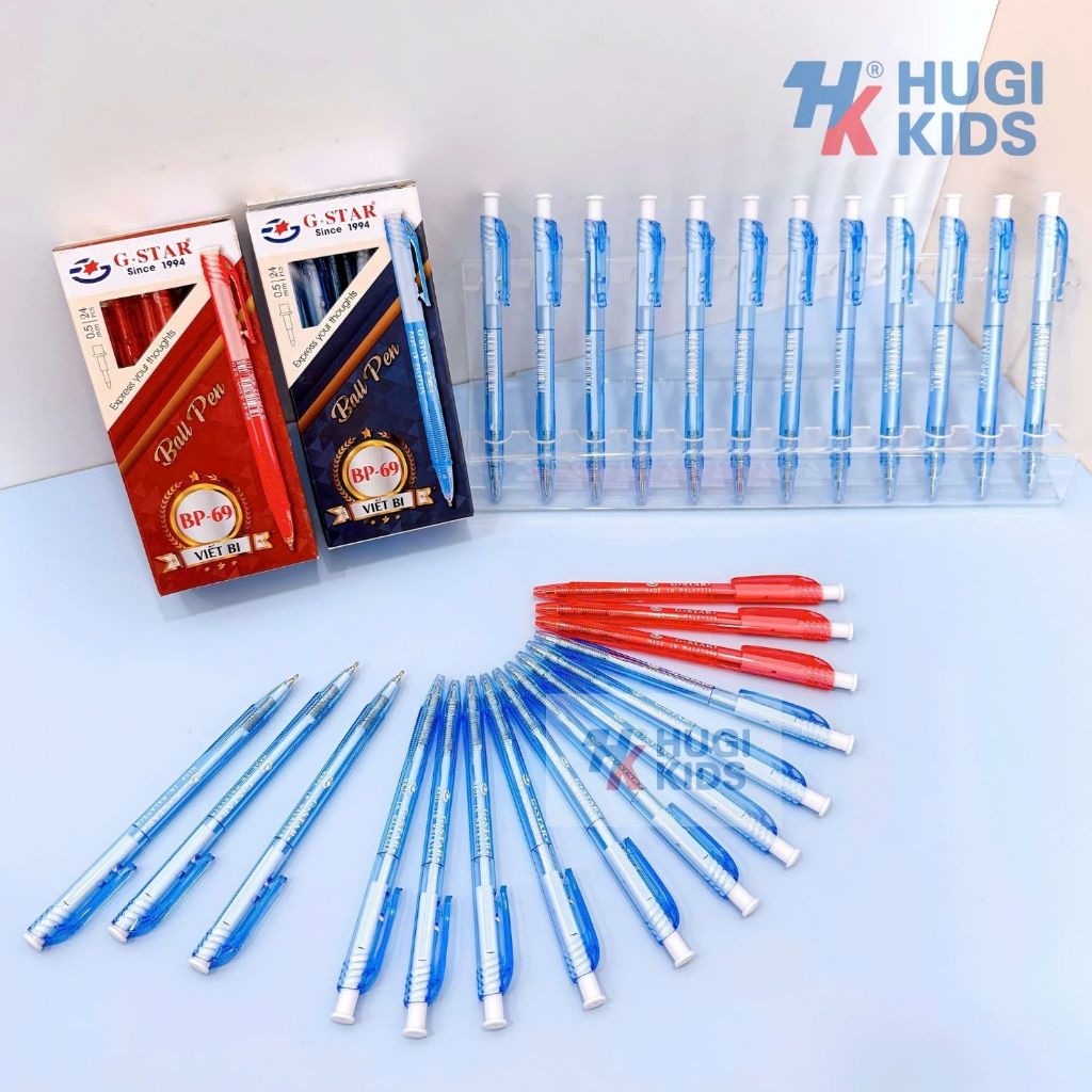 Bút Bi Bấm Gstar BP-69 – Ngòi 0.5mm, Viết Êm Nét Đẹp (Sản Xuất Tại Malaysia)