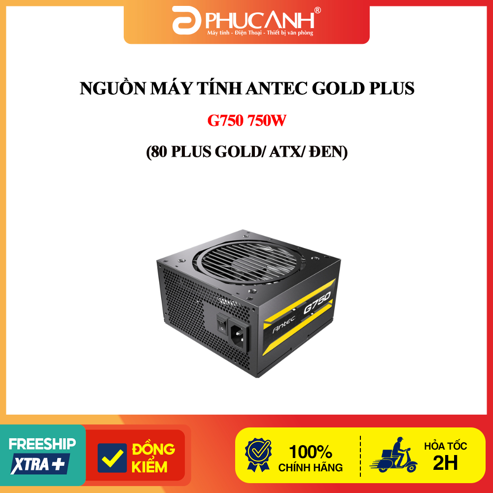 Nguồn máy tính Antec GOLD Plus G750 750W (80 Plus Gold/ ATX/ Đen)