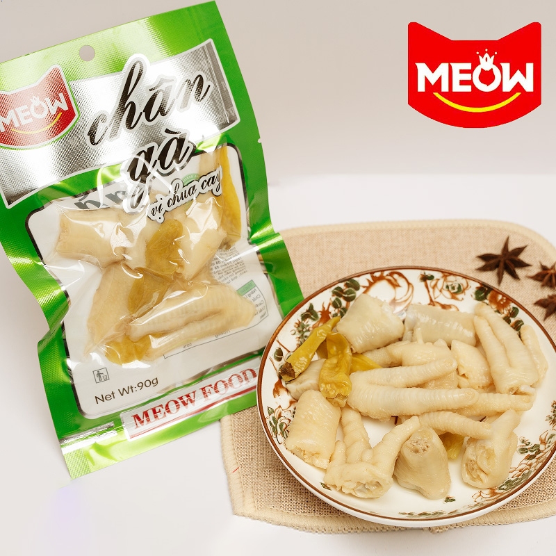 Gà chân ngâm ớt gà chân nhiều vị mở túi là ăn được món ngâm gia vị đồ ăn vặt chân gà chế biến sẵn đồ