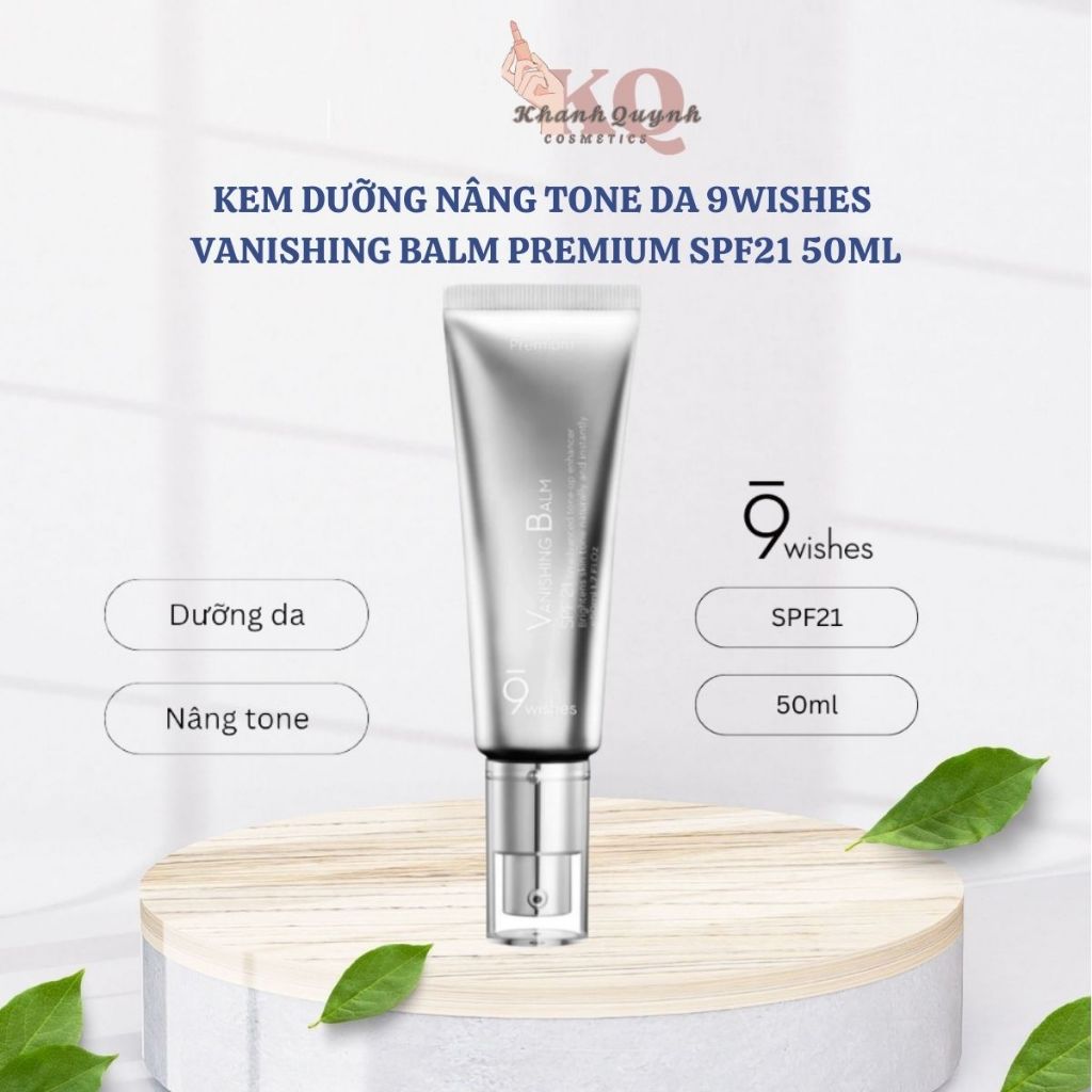 Kem dưỡng da nâng tone 9 Wishes Vanishing Balm Premium SPF21