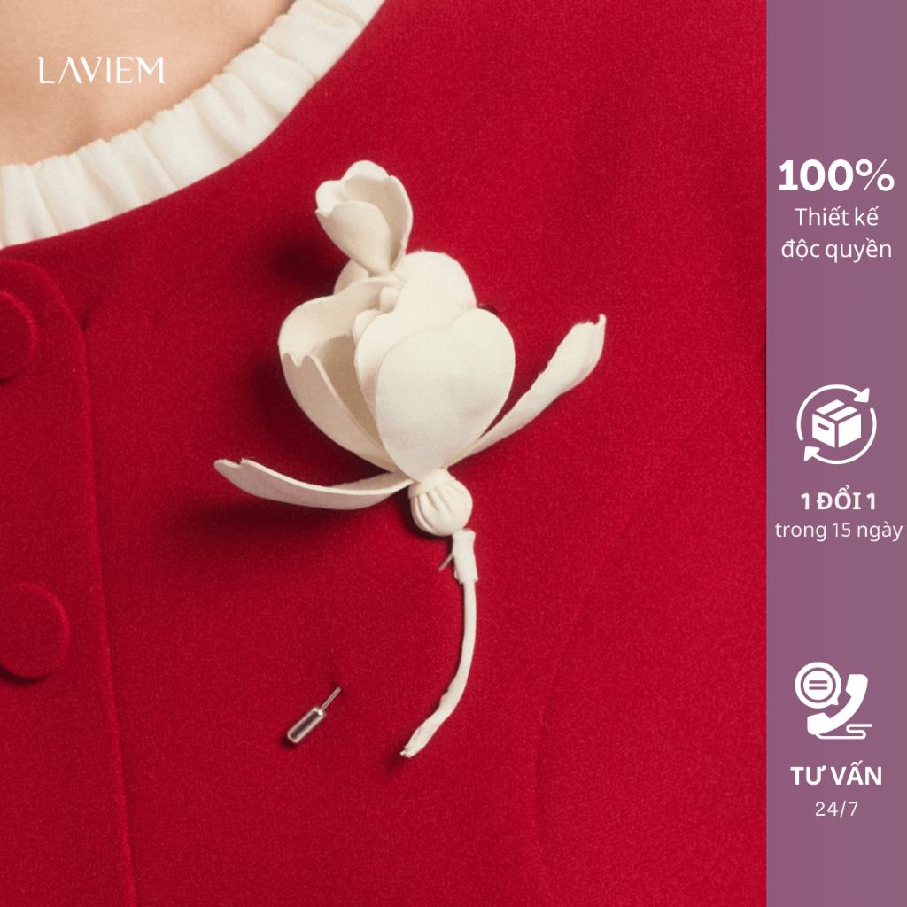 LAVIEM - Hoa cài thiết kế cao cấp - Hoa Nolia