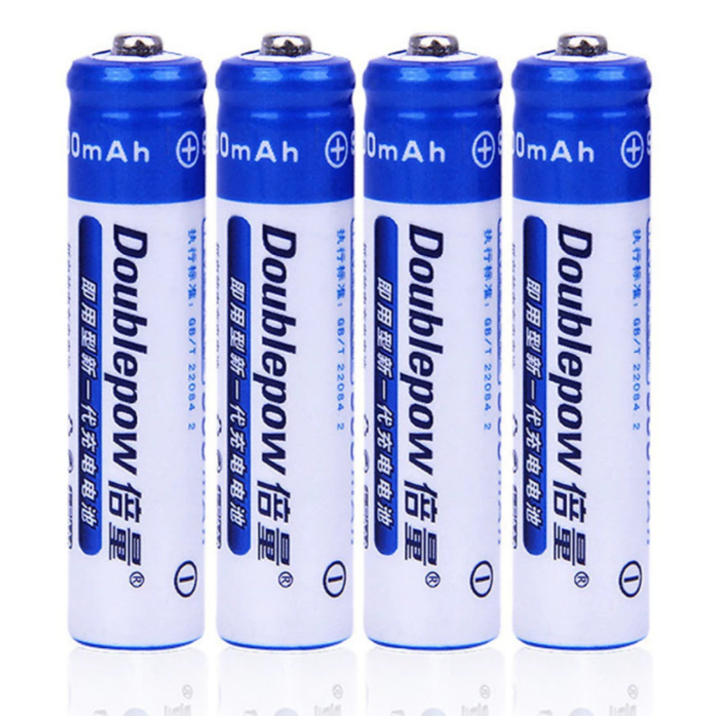 Hộp 4 Pin sạc AAA 900mAh Doublepow 1.2V – Pin sạc AAA NiMH dung lượng cao, sạc lại 1000 lần