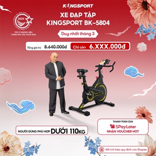 Xe đạp tập KINGSPORT BK-5804 kháng lực từ tính, tích hợp đồng hồ đo lường chỉ số