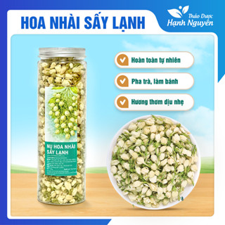 Trà hoa nhài sấy lạnh 100g, trà lài khô, nguyên bông, nụ trắng thơm, đẹp, dùng pha trà, ướp trà sen
