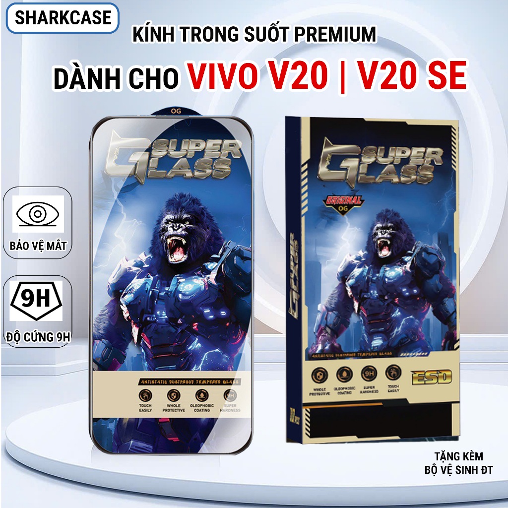 Kính cường lực Vivo V20 / V20 SE premium full màn miếng dán bảo vệ màn hình đt