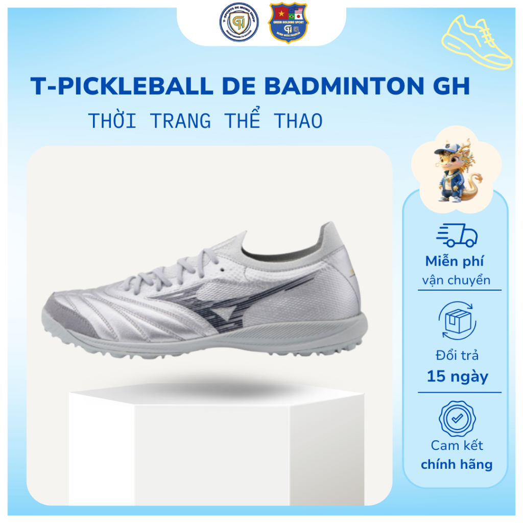Giày đá bóng Mizuno Morelia Neo Sala Beta TF Platinum Silver – Sang Trọng & Hiệu Suất Đỉnh Cao