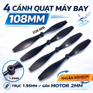 4 Cánh Quạt 108mm Thuận Nghịch – Trục 1.95mm Gắn Motor 2mm – Cánh Quạt Máy Bay Tàu Lượn / STEM DIY LK0300