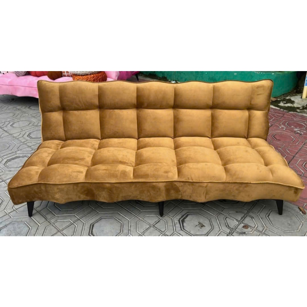 SOFA GIƯỜNG LƯỢN SÓNG CAO CẤP VẢI NHUNG HIỆN ĐẠI NGÃ RA LÀM GIƯỜNG