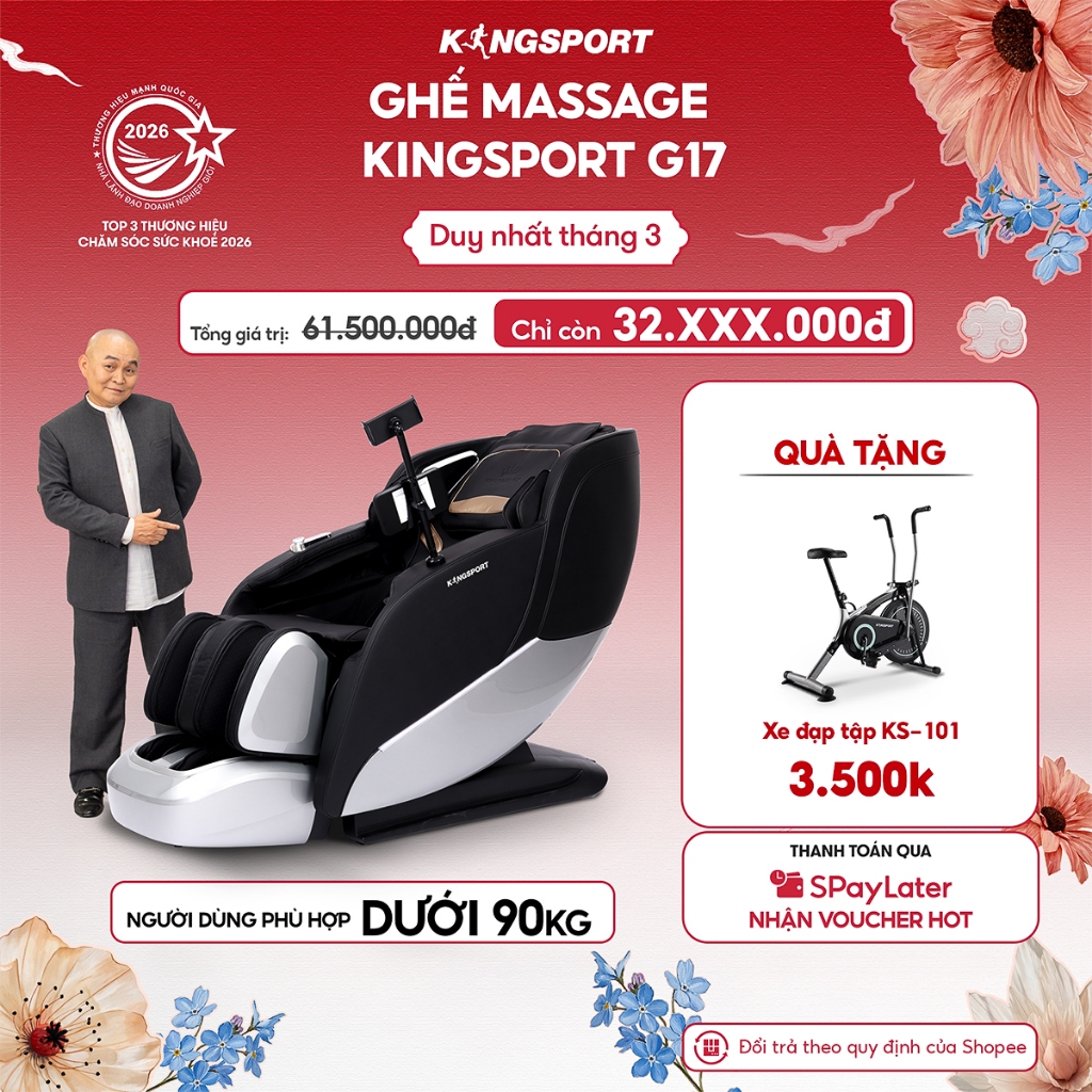 Ghế massage KINGSPORT G17 công nghệ massage Kingtech Touch Pro, công nghệ massage sóng âm