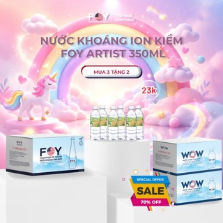 Lốc 6 Chai Nước kiềm FOY Artist Series 2024 loại 350ml - FOYHN