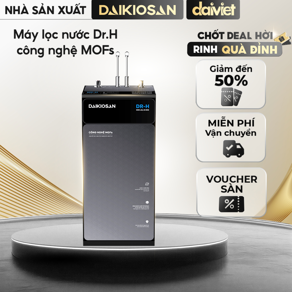 Máy Lọc Nước RO Daikiosan DR H 3D Công Nghệ Lõi Siêu Hấp Thụ Amoni Đem Đến Nguồn Nước Chất Lượng