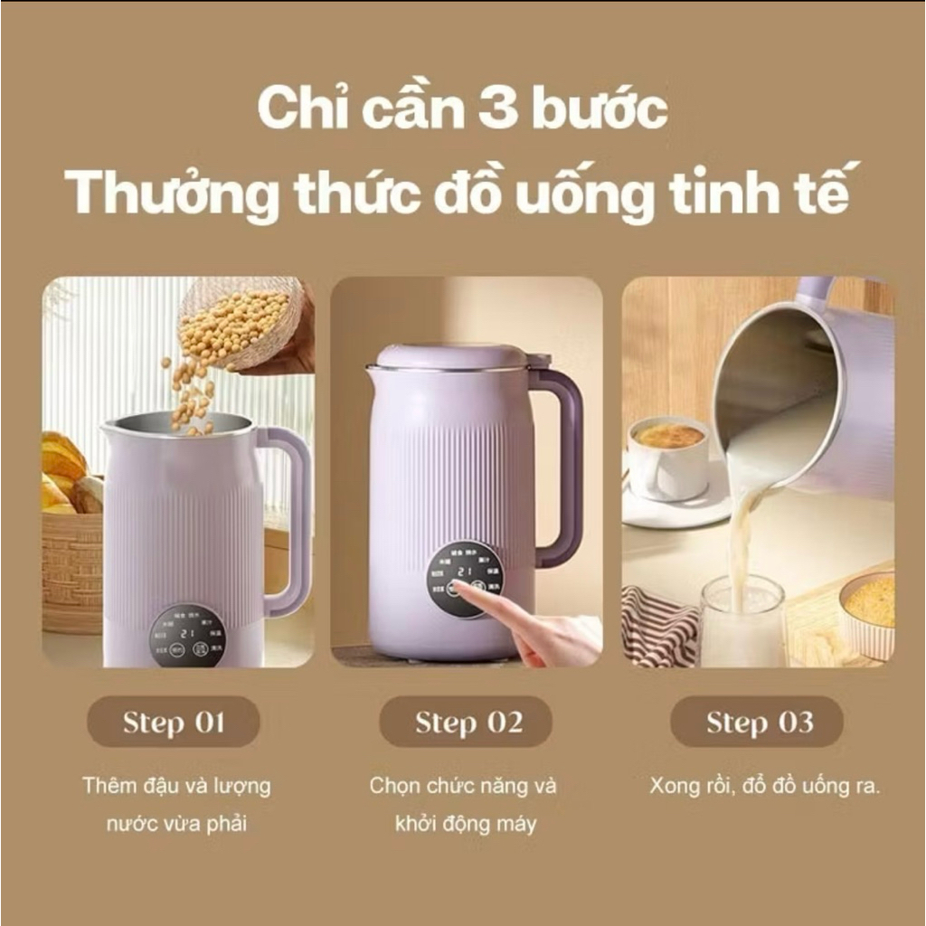 Máy Xay Nấu Sữa Hạt OSTMARS 1.2L – Xay Nấu Tự Động 800W, Làm Sữa Hạt, Sinh Tố, Ngũ Cốc