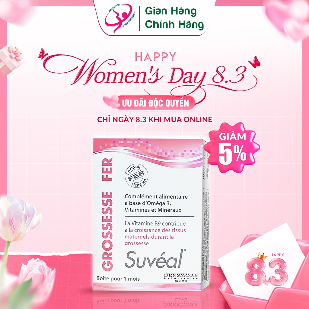 Vitamin Tổng Hợp Cho Bà Bầu Suvéal Grossesse - Fer