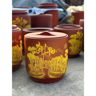 Chĩnh gạo, hũ gạo Bát Tràng kiểu mới (Nhật Bản), thùng đựng gạo, hũ sành phong thuỷ loại 1