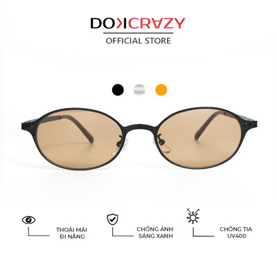 Kính mát thời trang DOKCRAZY BLADE Streetwear Hợp Kim Cao Cấp, Unisex, Chống UV400, Dáng Basic, Kính Tròn