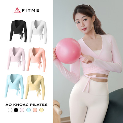 Áo khoác tập gym, pilates, yoga nữ Fitme Glow chống tia UV SPF 50+ tôn dáng thoáng khí AKGL01