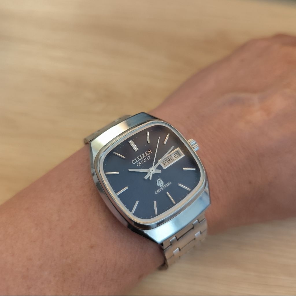 Đồng hồ nam Citizen, phôm tank size 34x39.