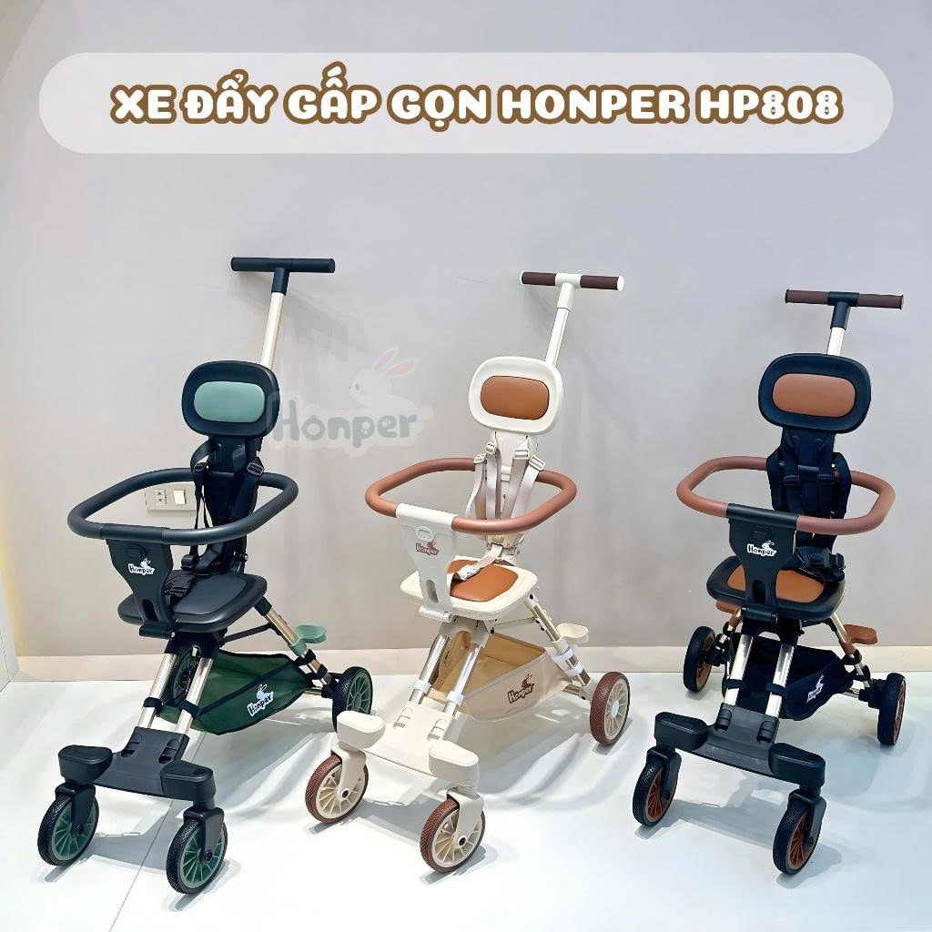Xe Đẩy Cho Bé Honper ELITE HP – Gấp Gọn Siêu Nhanh, Đẩy Êm, Tiện Mang Đi Mọi Nơi