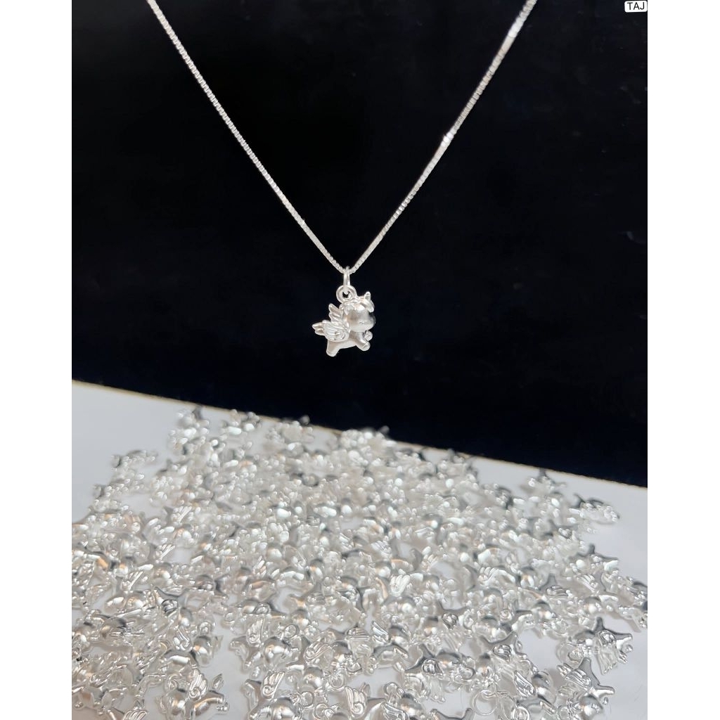 Charm con giáp ngựa bạc thiên thần