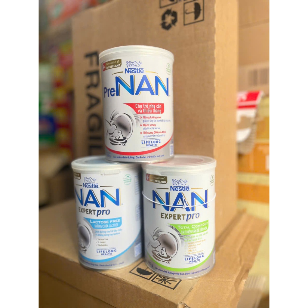 [ HÀNG CHÍNH HÃNG] Sữa bột Nan Expert pro Total Comfort / Lactose Free / Pre Nan 380gr