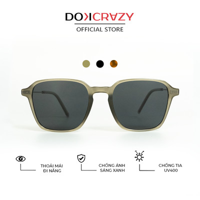 Kính mát thời trang DOKCRAZY HAZE Streetwear Hợp Kim Cao Cấp, Unisex, Chống UV400, Dáng Basic, Kính Vuông