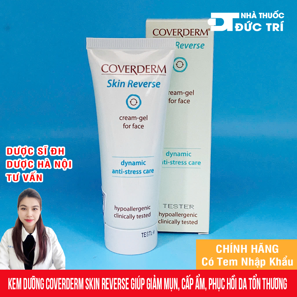 Kem Dưỡng Coverderm Skin Reverse Giúp Giảm Mụn, Cấp Ẩm, Phục Hồi Da Tổn Thương 40ml