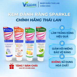 Kem đánh răng siêu trắng SPARKLE 100g chính hãng Thái Lan 100% - Răng trắng nướu khoẻ, hơi thở hương thơm