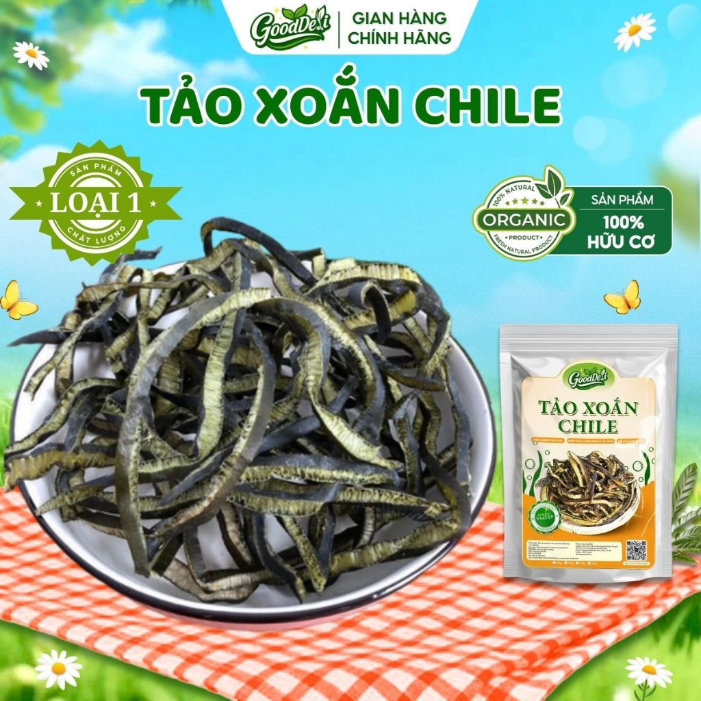 Tảo xoắn nhập khẩu Chile loại 1 Sợi dày giòn ngọt, giàu đạm GoodDeli - Siêu thực phẩm