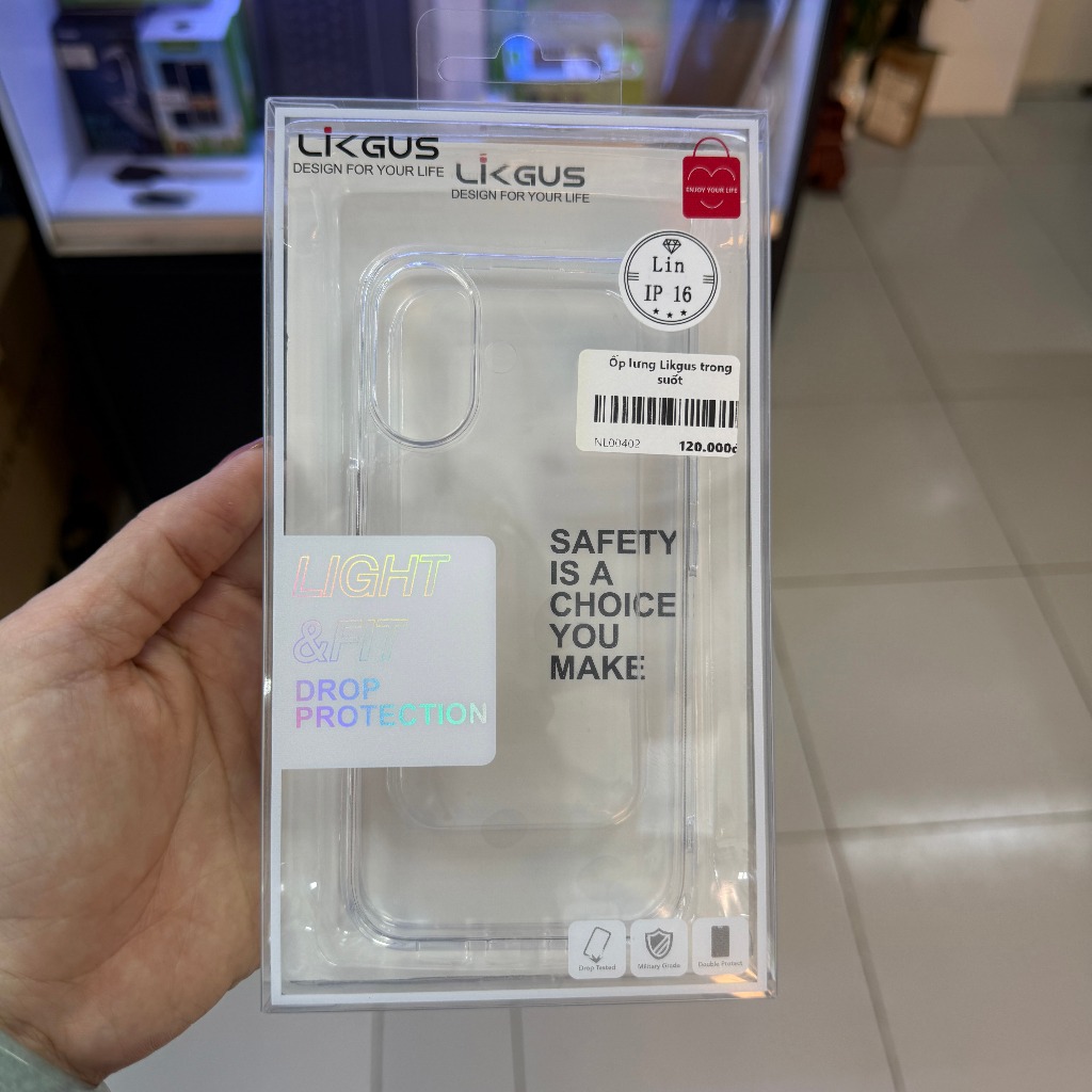 Ốp lưng iPhone 16 trong suốt Likgus