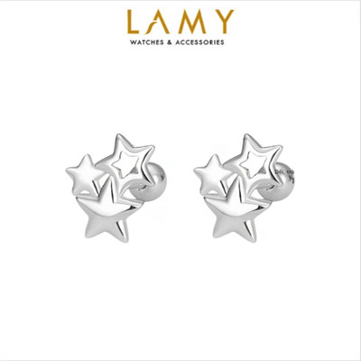 Khuyên tai bạc nữ LAMY Starry Sky Earings Silver 3094 - Khuyên tai bạc ta