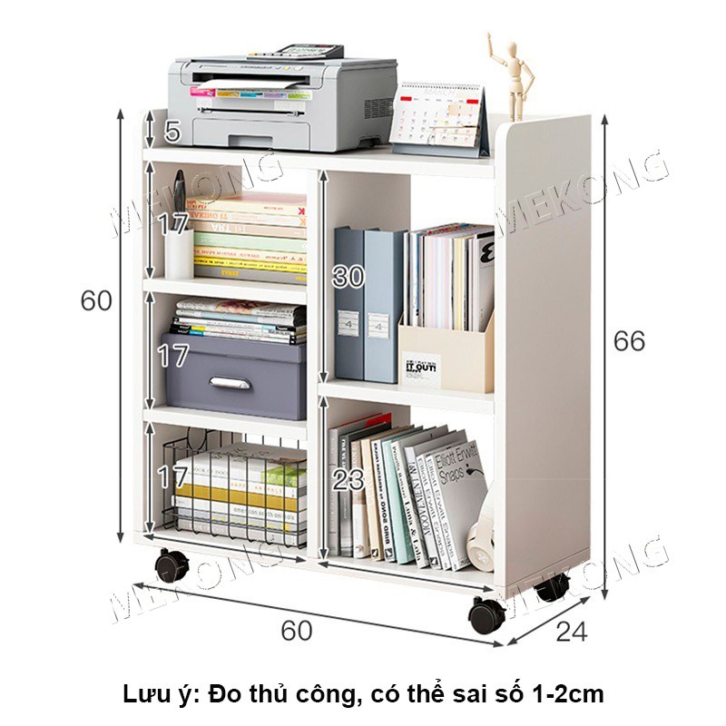 MK Tủ Gỗ Lưu Trữ Đa Năng Có Bánh Xe, Kệ Để Đồ Di Động Nhỏ Gọn Decor Phòng Ngủ Hiện Đại | BigBuy360 - bigbuy360.vn