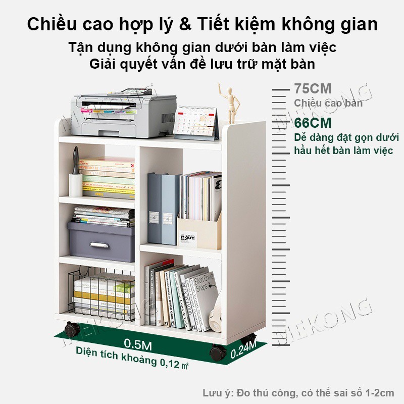 MK Tủ Gỗ Lưu Trữ Đa Năng Có Bánh Xe, Kệ Để Đồ Di Động Nhỏ Gọn Decor Phòng Ngủ Hiện Đại | BigBuy360 - bigbuy360.vn