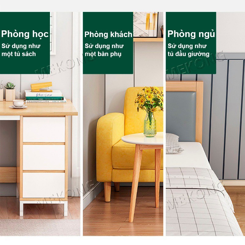 MK Tủ Gỗ Lưu Trữ Đa Năng Có Bánh Xe, Kệ Để Đồ Di Động Nhỏ Gọn Decor Phòng Ngủ Hiện Đại | BigBuy360 - bigbuy360.vn