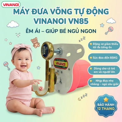 [Mới] Máy Đưa Võng Tự Động VN85 - Sức Đưa 85Kg Cho Bé và Người Lớn