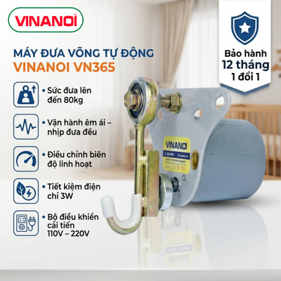 Máy Đưa Võng Tự Động VINANOI Chính Hãng – Thương Hiệu 15 Năm – Sức Đưa 80–100kg Cho Mẹ Và Bé – Motor Võng Êm Ái